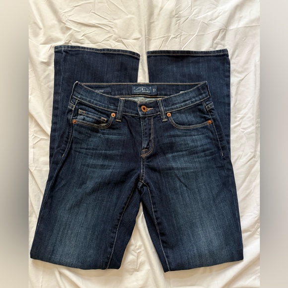 Lucky Brand Dark Blue Low Rise Flare Jeans - Picture 5 of 5